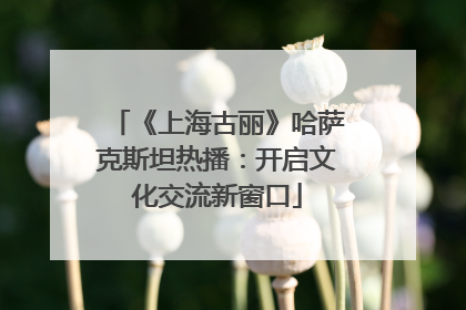 《上海古丽》哈萨克斯坦热播：开启文化交流新窗口