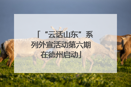“云话山东”系列外宣活动第六期在德州启动