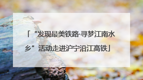 “发现最美铁路·寻梦江南水乡”活动走进沪宁沿江高铁