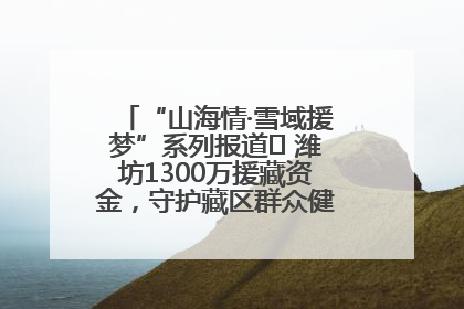 “山海情·雪域援梦”系列报道⑪ 潍坊1300万援藏资金，守护藏区群众健康“最后一公里”