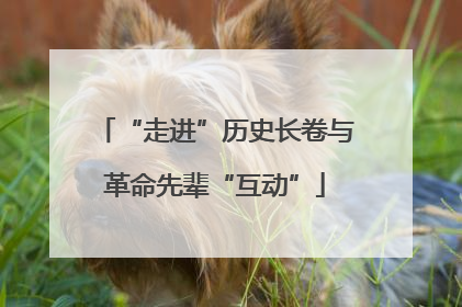 “走进”历史长卷与革命先辈“互动”