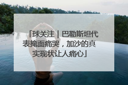 球关注｜巴勒斯坦代表掩面痛哭，加沙的真实现状让人痛心
