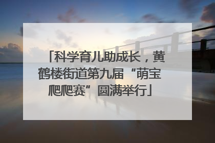 科学育儿助成长，黄鹤楼街道第九届“萌宝爬爬赛”圆满举行