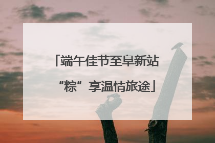 端午佳节至阜新站“粽”享温情旅途