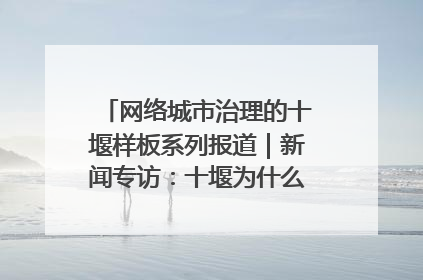 网络城市治理的十堰样板系列报道｜新闻专访：十堰为什么成为“黑马型”城市治理网络维度典型