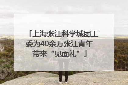 上海张江科学城团工委为40余万张江青年带来“见面礼”