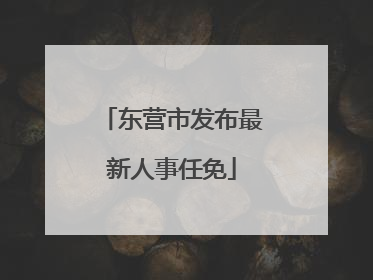 东营市发布最新人事任免