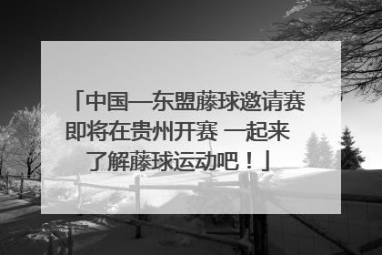 中国—东盟藤球邀请赛即将在贵州开赛 一起来了解藤球运动吧！