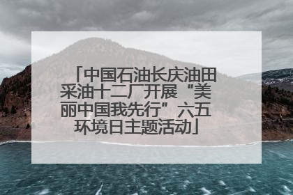 中国石油长庆油田采油十二厂开展“美丽中国我先行”六五环境日主题活动