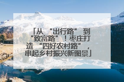 从 “出行路” 到 “致富路”！枣庄打造 “四好农村路”，串起乡村振兴新图景