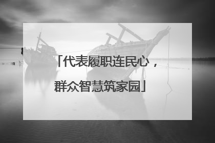 代表履职连民心，群众智慧筑家园