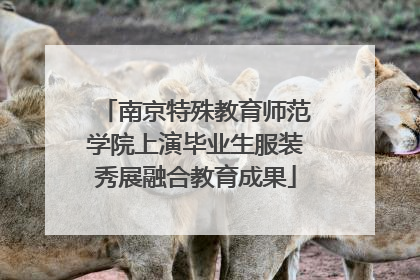 南京特殊教育师范学院上演毕业生服装秀展融合教育成果