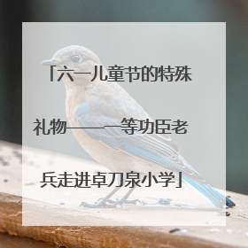 六一儿童节的特殊礼物——一等功臣老兵走进卓刀泉小学