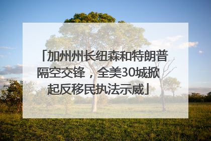 加州州长纽森和特朗普隔空交锋，全美30城掀起反移民执法示威