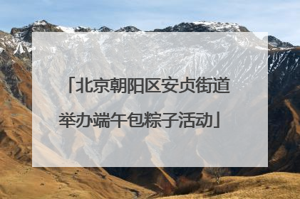 北京朝阳区安贞街道举办端午包粽子活动