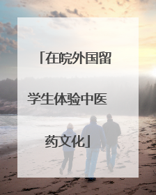 在皖外国留学生体验中医药文化