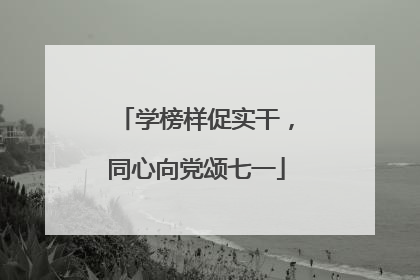 学榜样促实干，同心向党颂七一