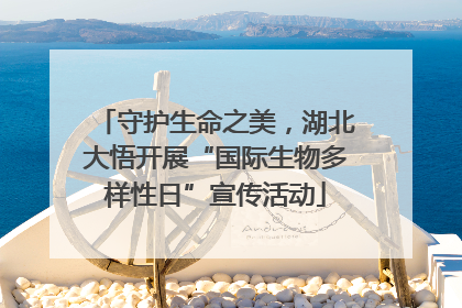 守护生命之美，湖北大悟开展“国际生物多样性日”宣传活动