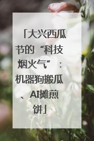 大兴西瓜节的“科技烟火气”：机器狗搬瓜、AI摊煎饼