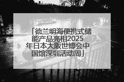 德兰明海便携式储能产品亮相2025年日本大阪世博会中国馆深圳活动周
