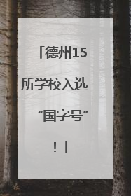 德州15所学校入选“国字号”！