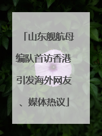 山东舰航母编队首访香港引发海外网友、媒体热议