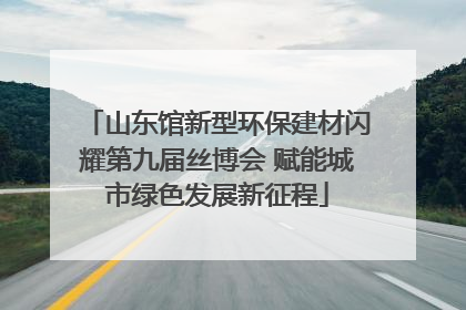 山东馆新型环保建材闪耀第九届丝博会 赋能城市绿色发展新征程