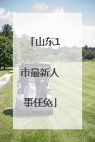 山东1市最新人事任免
