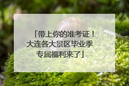 带上你的准考证！大连各大景区毕业季专属福利来了