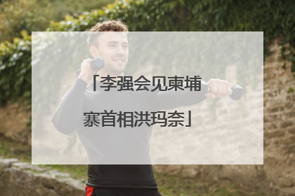 李强会见柬埔寨首相洪玛奈