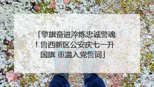 擎旗奋进淬炼忠诚警魂！鲁西新区公安庆七一升国旗 重温入党誓词