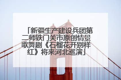 新疆生产建设兵团第二师铁门关市原创情景歌舞剧《石榴花开别样红》将来河北巡演