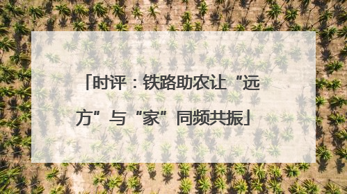 时评：铁路助农让“远方”与“家”同频共振