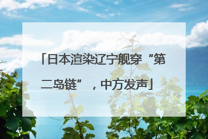 日本渲染辽宁舰穿“第二岛链”，中方发声