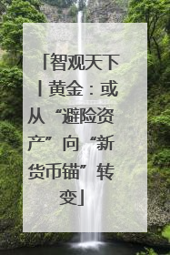 智观天下丨黄金：或从“避险资产”向“新货币锚”转变