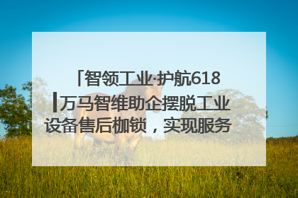 智领工业·护航618┃万马智维助企摆脱工业设备售后枷锁，实现服务与效能价值共振！