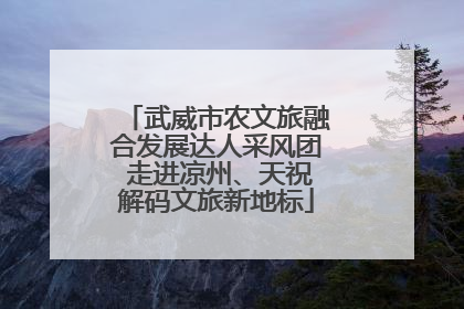 武威市农文旅融合发展达人采风团 走进凉州、天祝解码文旅新地标