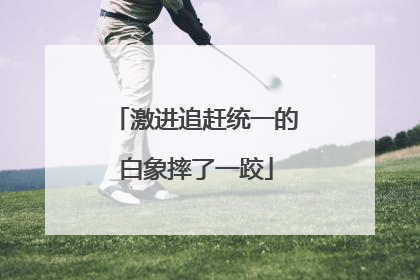 激进追赶统一的白象摔了一跤