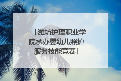 潍坊护理职业学院承办婴幼儿照护服务技能竞赛