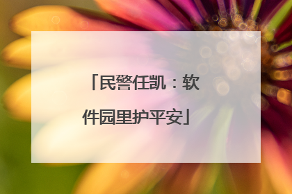 民警任凯：软件园里护平安