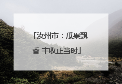 汝州市：瓜果飘香 丰收正当时