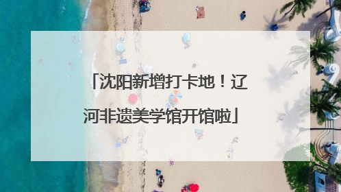沈阳新增打卡地！辽河非遗美学馆开馆啦