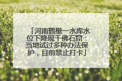 河南鹤壁一水库水位下降现千佛石窟：当地试过多种办法保护，目前禁止打卡