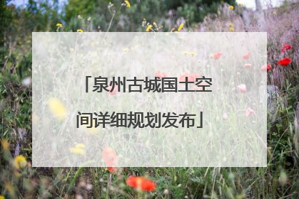泉州古城国土空间详细规划发布