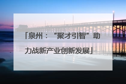 泉州：“聚才引智”助力战新产业创新发展