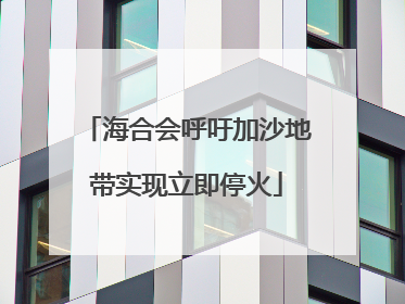 海合会呼吁加沙地带实现立即停火