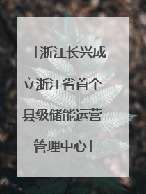 浙江长兴成立浙江省首个县级储能运营管理中心