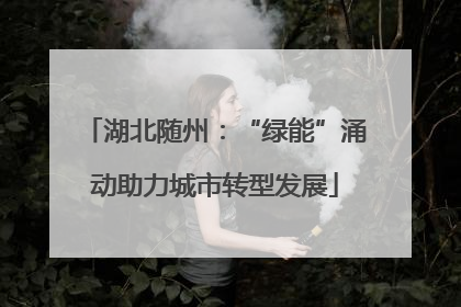 湖北随州：“绿能”涌动助力城市转型发展