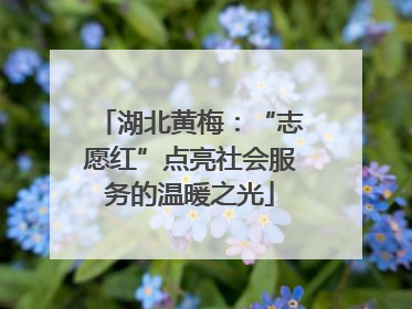 湖北黄梅：“志愿红”点亮社会服务的温暖之光