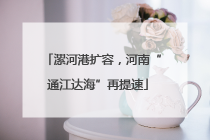 漯河港扩容，河南“通江达海”再提速